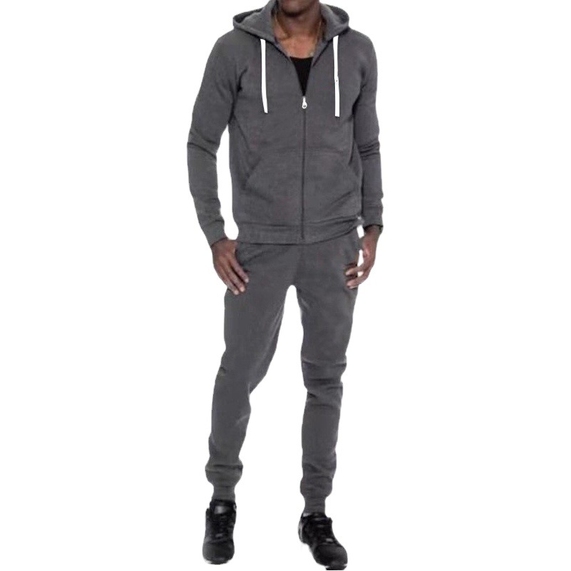 Nueva marca de moda traje deportivo para hombre 2022 primavera nuevo suéter cardigan casual juvenil delgado con capucha conjunto de dos piezas