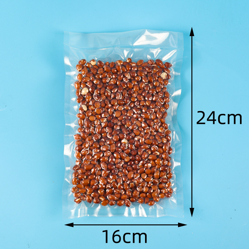 Estriado vacío bolsa de alimentos frescos empaque plástico sellado bolsa de compresión malla lisa bolsa de vacío de bombeo doméstico boca de sellado image 13