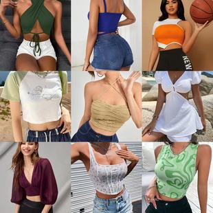 2024shein New Strap Backless dress Top Mixed Supply Wholesale Miscellaneous Bag