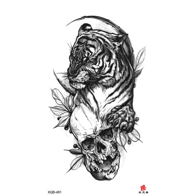 小全臂防水纹身贴厂家现货批发符号图腾动物骷髅小手臂纹身贴纸
