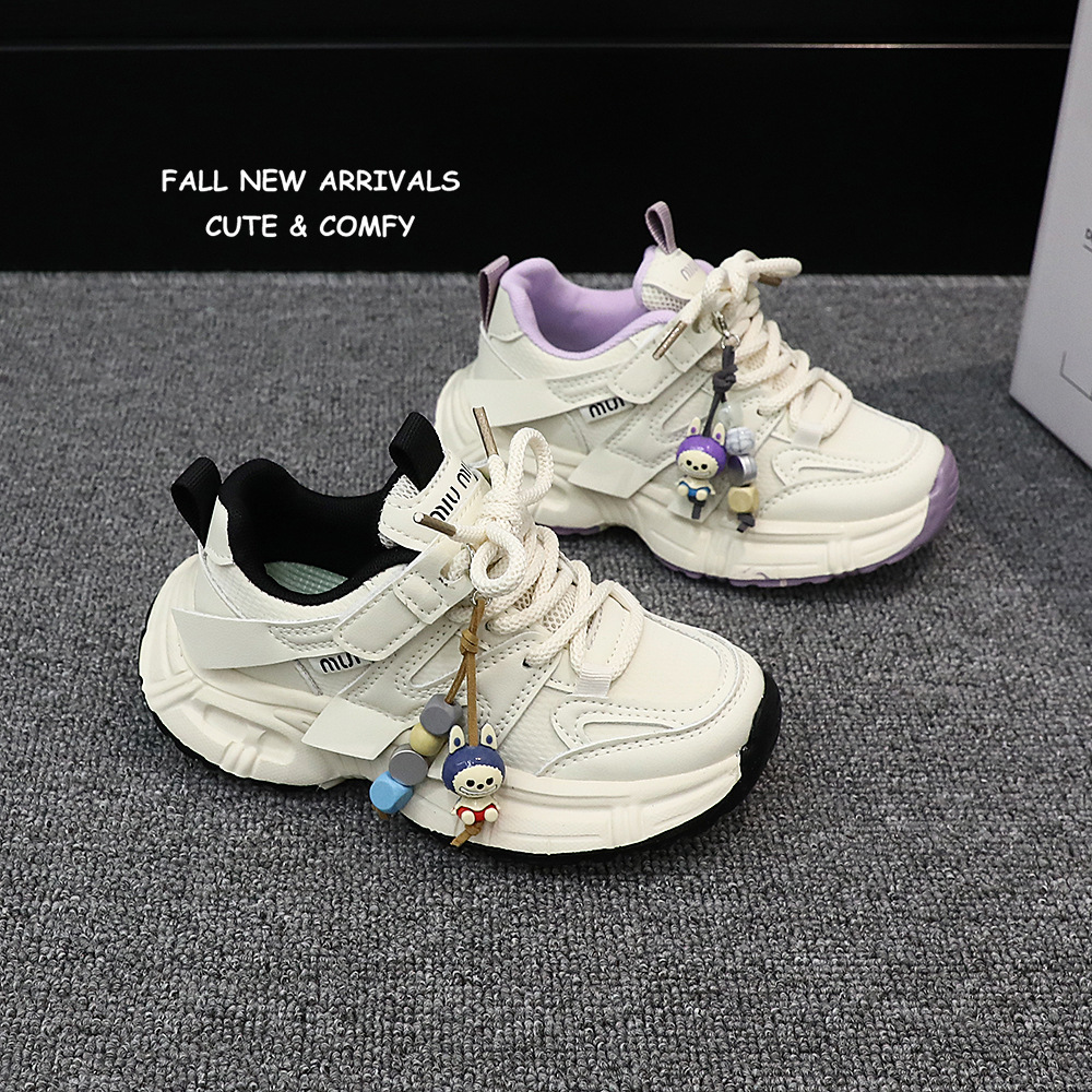 Zapatos deportivos de moda para niños zapatos de carreras diarios versátiles zapatos blancos de primavera nuevos zapatos de moda para papá 5344