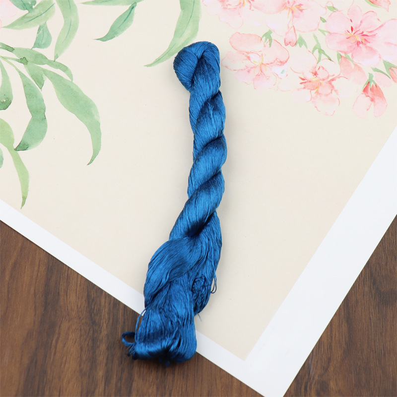 绒花缠花DIY手工制作材料无捻蚕丝线汉服配批发|undefined
