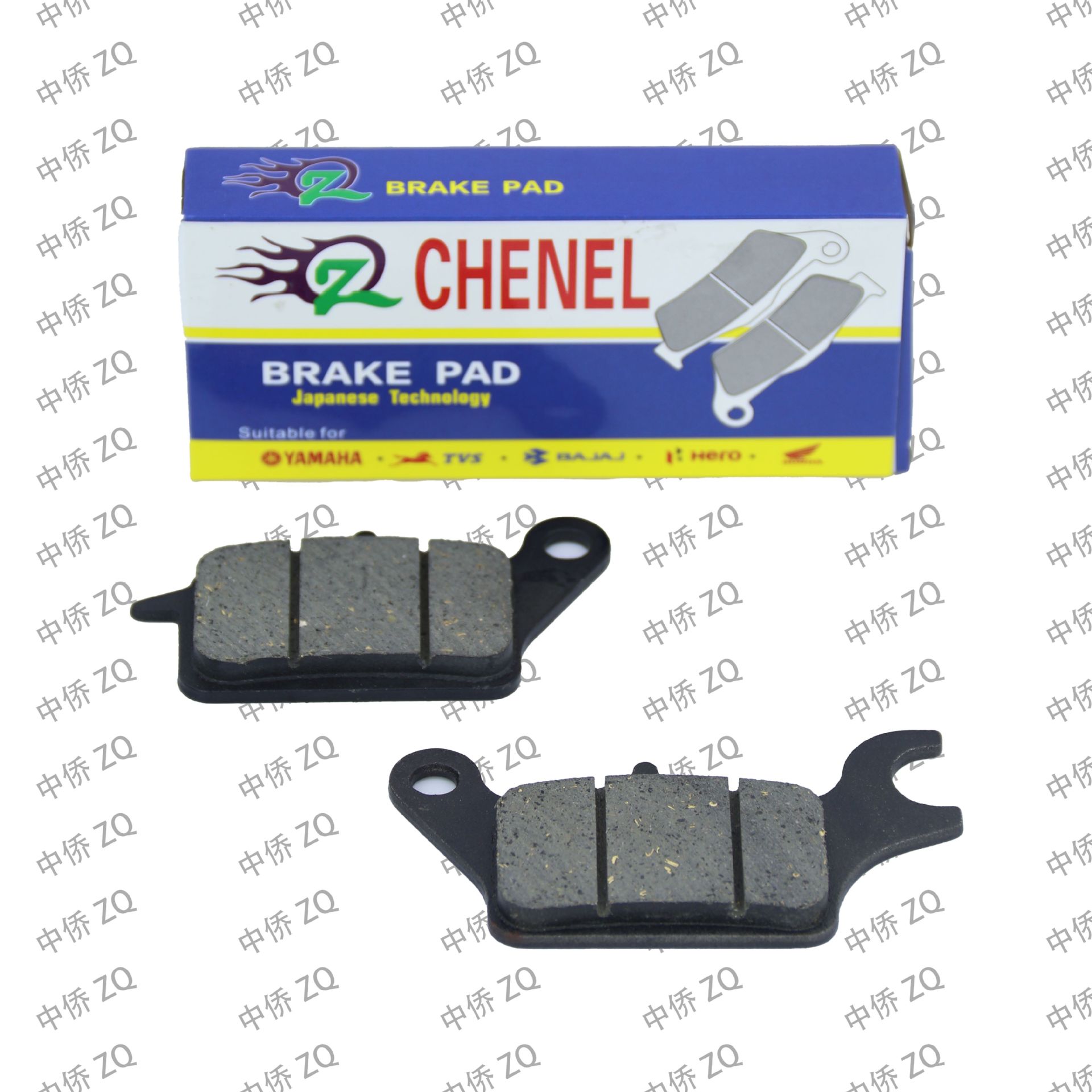 Zhongqiao Motorcycle Parts Manufacturer Supplies Motorcycle and Electric Vehicle Disc Brake Pads Wave 110/Zr115