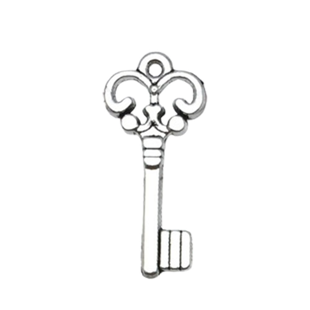 Bricolaje accesorios de la joyeria 1 accesorios retro amor hecho a mano plata antigua pequeña llave joyeria pequeño colgante Accesorios