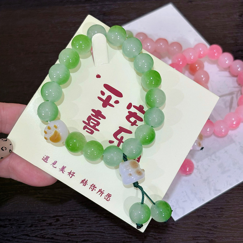 Diseño de pulseras de garra de gato adorable estudiantes nicho nuevo pulseras de estilo chino jugar accesorios de pulseras explosivas