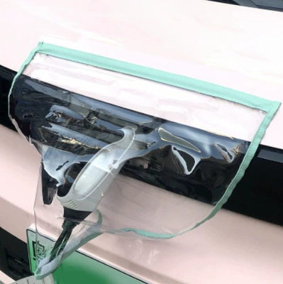 rain protection cover, charging port – Car clothing - default-item-green-transparent-model-1-piece