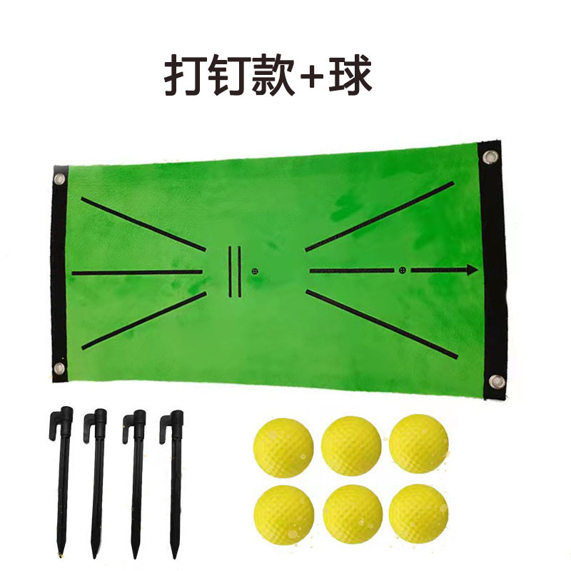 Alfombrilla de golpe de golf, práctica de swing de golf universal para interiores y exteriores, suministros de colchoneta de golf
