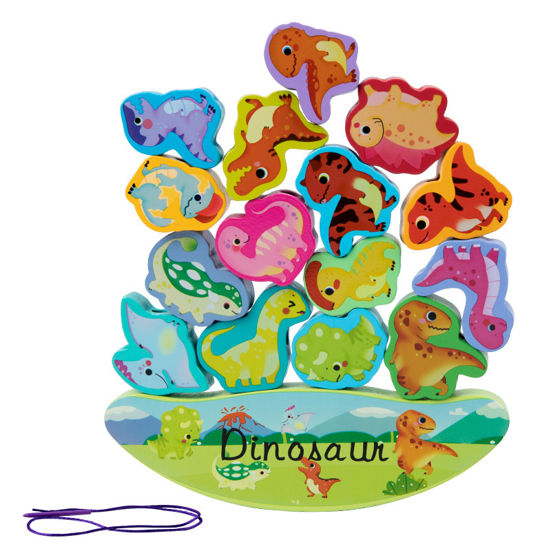 Enhebrado de los niños con cuentas equilibrio juguetes cognitiva animal fino entrenamiento con cuentas bebé educación temprana Juguetes