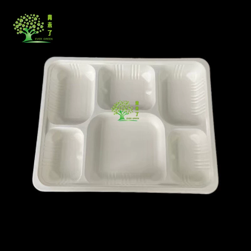 Одноразовые амазонские разлагаемые мякоти из сахарного тростника 5 6 7 9 разделенных лотков для больничных столовых