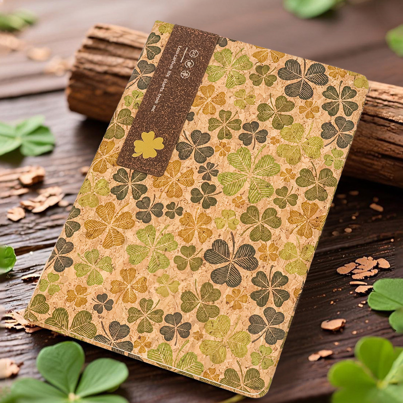 Nuevo comercio exterior cuaderno de protección ambiental corcho residuos de café turismo conmemorativo cuaderno de mano al por mayor cuaderno A5