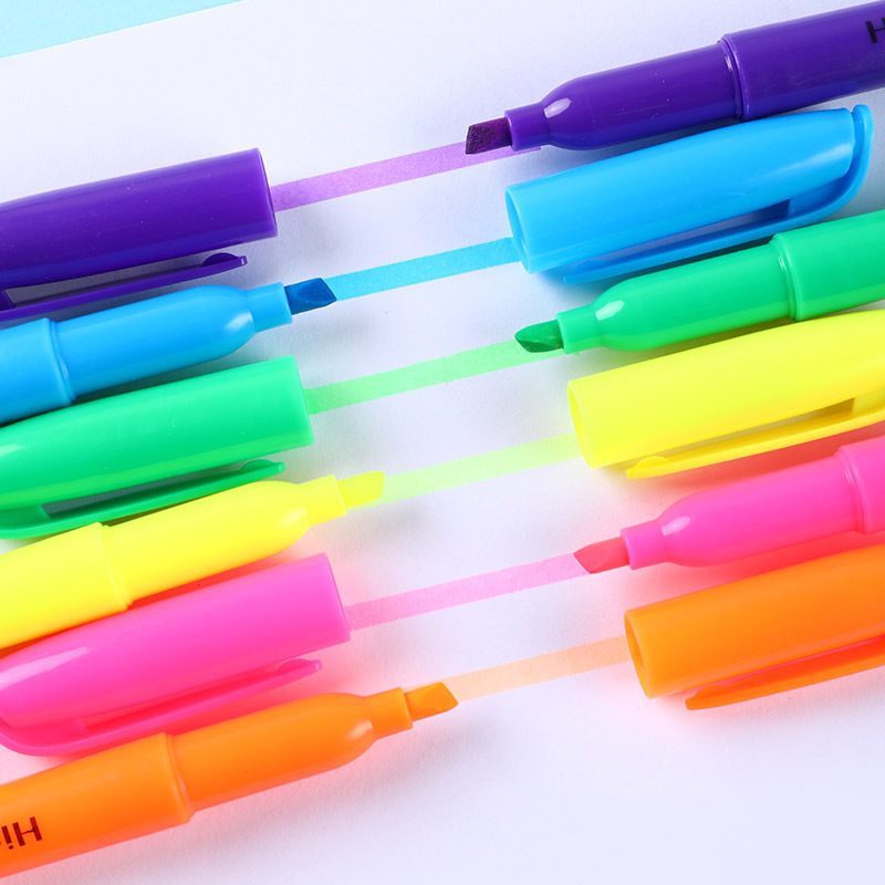 Conjunto de bolígrafo de corte de cabeza inclinada HIGHLIGHTER PEN