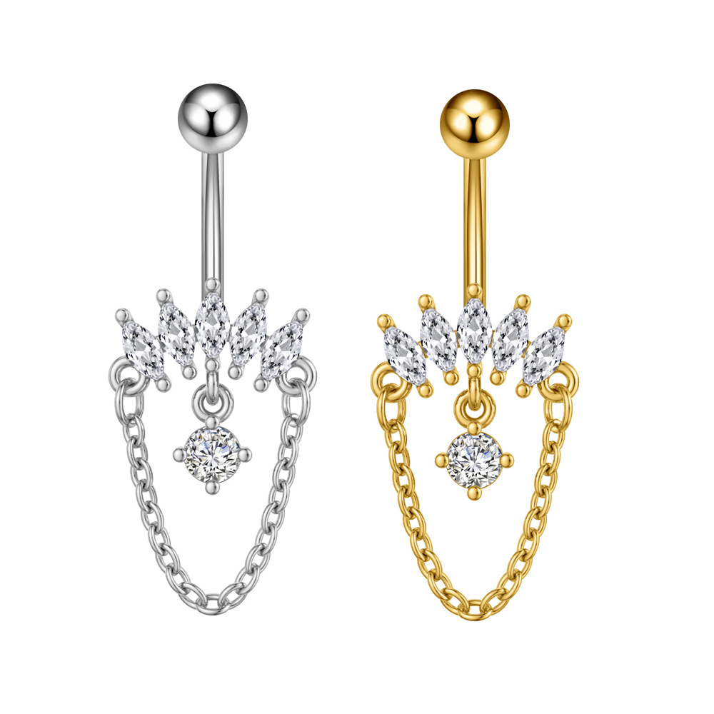 5g Weight Zircon Inlay Material Belly Ring Classification 1 Piece Quantity Casual, Bar Occasion 316 Stainless Steel Material Star, Flower, Butterfly Pattern All Seasons Season Unisex Gender Plating Design Hip-Hop, Simple Style, Cool Style Style 1 Piece 316 Stainless Steel Zircon Belly Rings Star Flower Butterfly Unisex 41