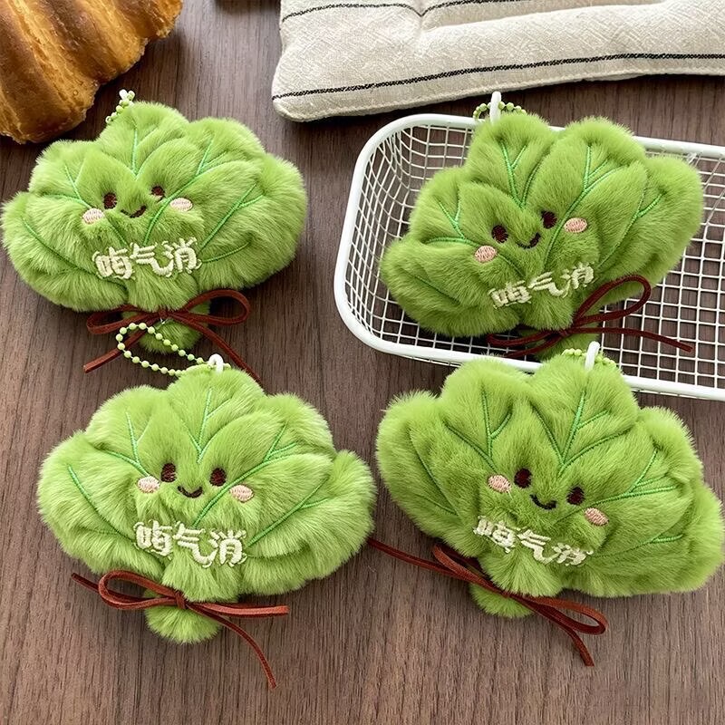 Creative Grapefruit Leaf Doll Pendant, Good Luck Charm, Cute Small Gift, Bad Luck Away Pendant