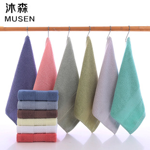 Cross-Border Supply Pure Cotton Square Towel Kindergarten Thickened Non-Shedding Advertising Gift Small Towel Towel Wholesale Can Be Embroidered
