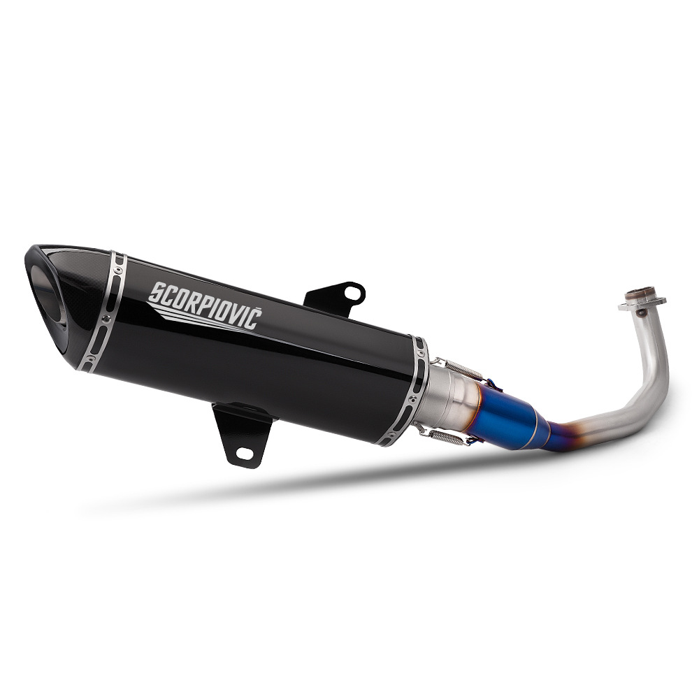 Forza350 Modified Fosha 350 Stainless Steel Front Exhaust Pipe Tail Muffler Set 2021-2024