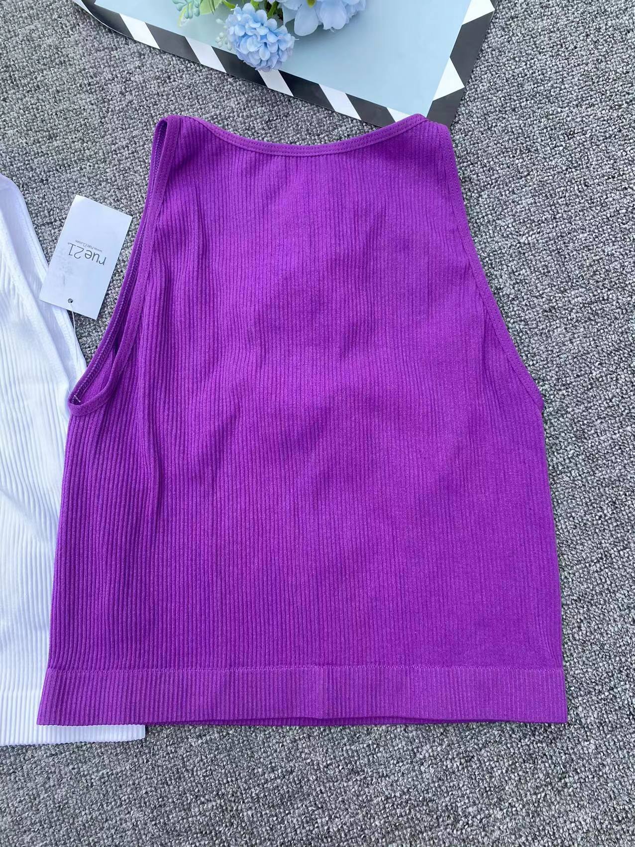 Exportación nuevo chaleco sin costuras de gran tamaño elástico cómodo ropa exterior superior al por mayor