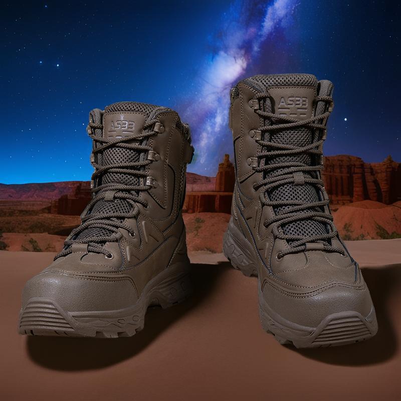Amazon entra en las botas militares 39-47 de gran tamaño, botas de entrenamiento de campo al aire libre resistentes al desgaste, botas de montaña, botas de senderismo