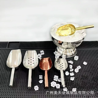 不锈钢爆米花瓜子茶叶铲子酒吧冰块铲取冰器 酒吧奶茶店工具现货