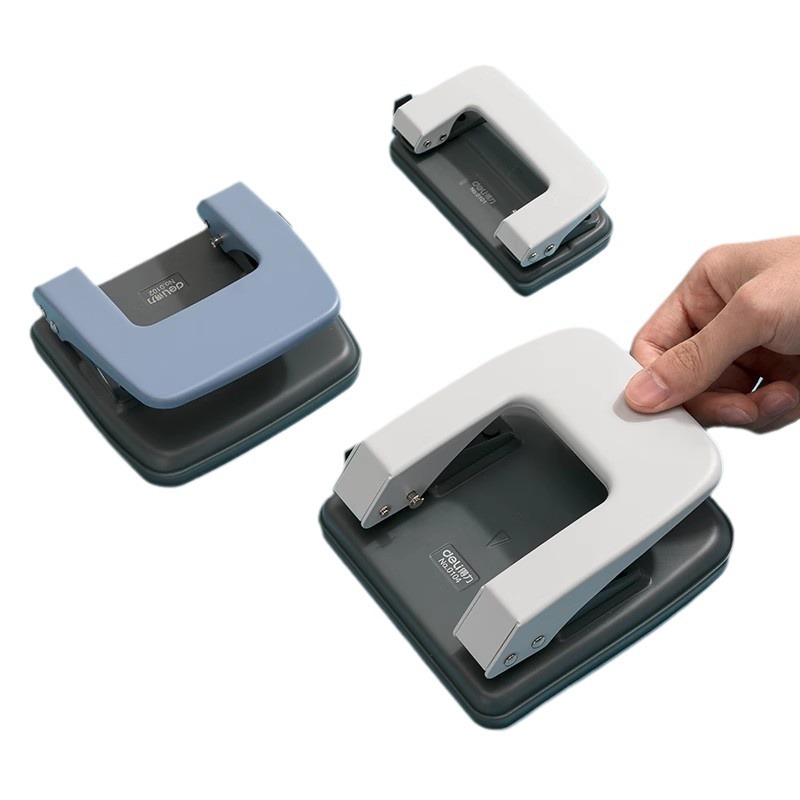 Deli 0101 Two-Hole Punching Machine with Ruler - Punches 10 Pages 5