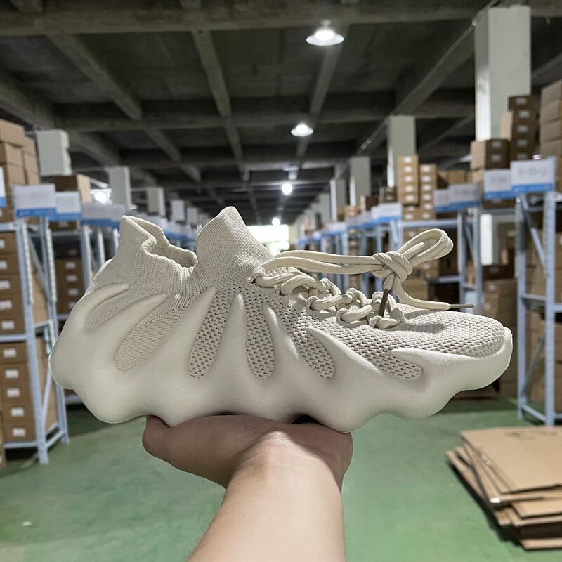 Qkzyeezy Qiao Ke Zhan Coconut Shoes 450 Volcano Steamed Bun Couple Men and Women Breathable Sports Casual Shoes Trendy Brand
