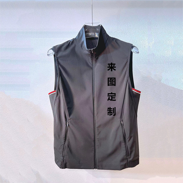 Source factory custom men's sleeveless vest outdoor fashion trench coat outdoor golf shirt golf coat