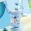 Disney, straw, mixing stick, summer coffee doll for elementary school students, street handheld teapot