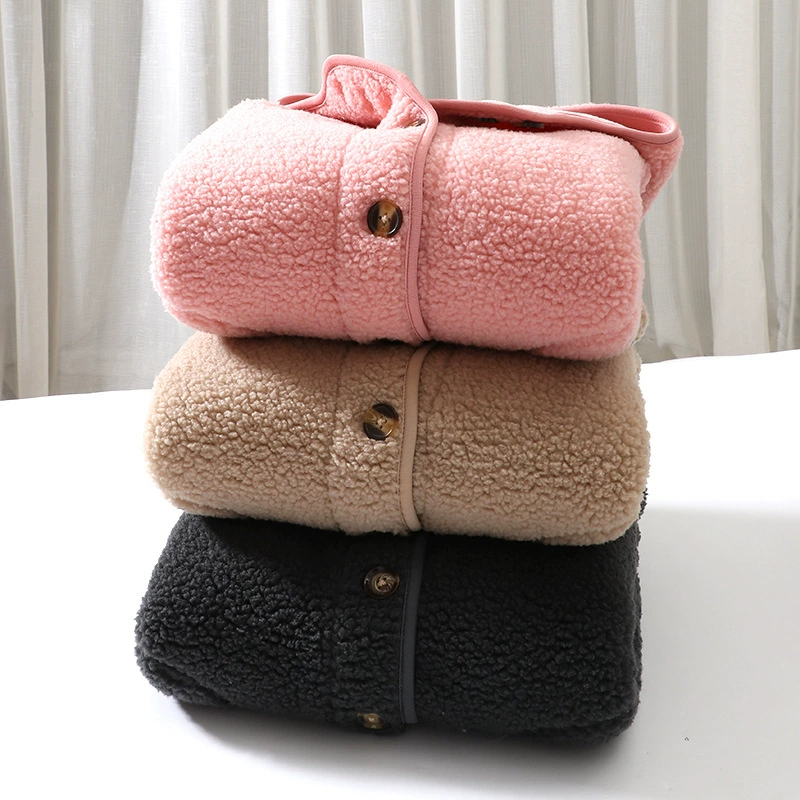 Children's velvet warm jacket, family style, for teenagers