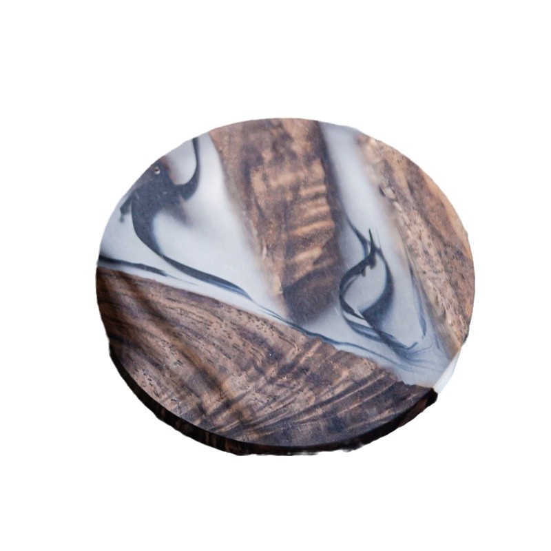 Taza de té de madera de nuez negra transfronteriza almohadilla de café aislante de calor almohadilla de té retro lujosa oficina doméstica