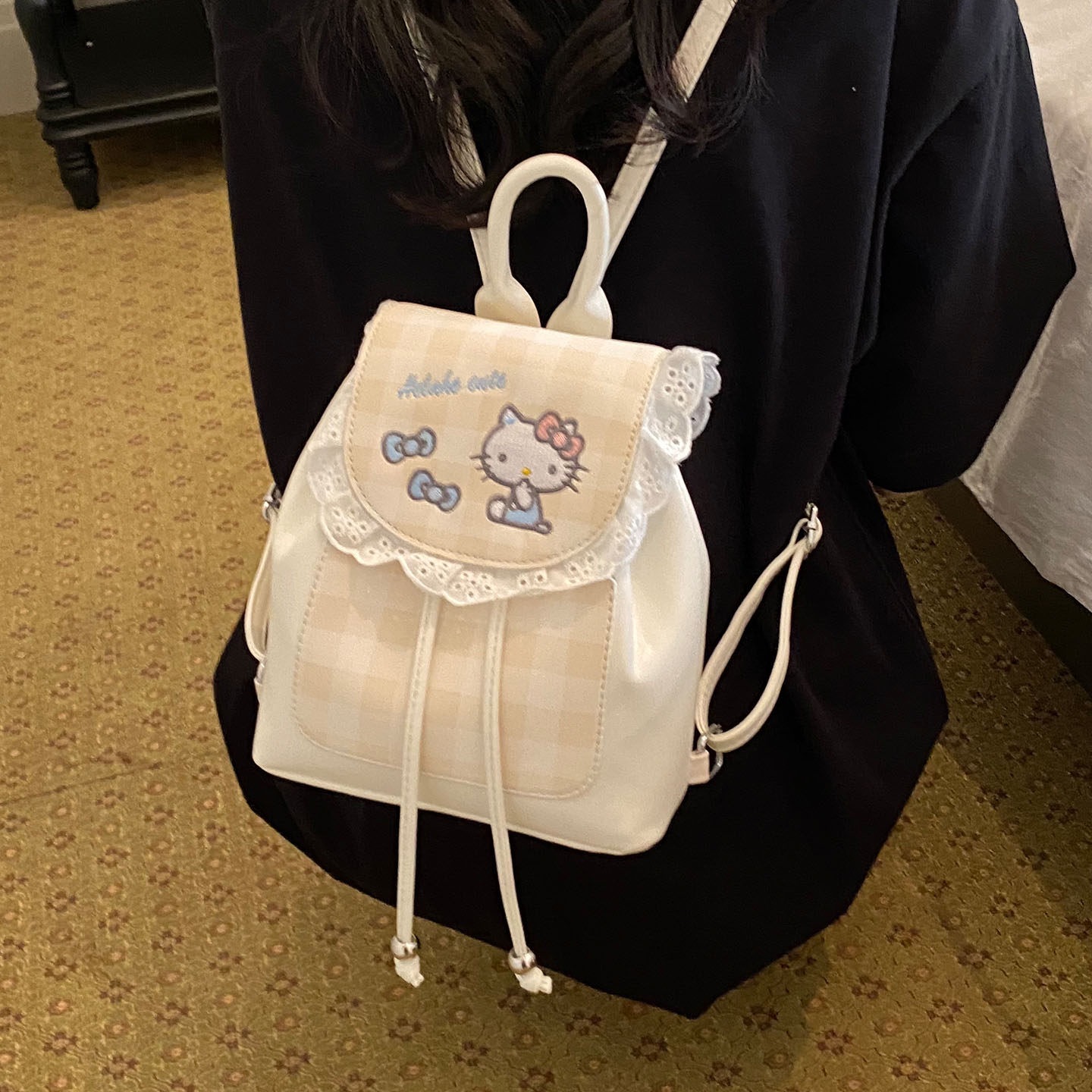 Mochila, mochila de verano, nicho de dibujos animados, gato nuevo estilo coreano, estudiantes lindos, 2026 moda femenina