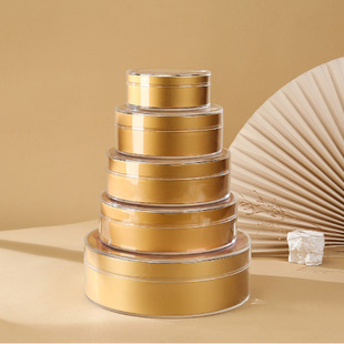 Transparent Acrylic Bird's Nest Packaging Box Thickened Lock Bird's Nest Box Cordyceps Round Box Dendrobium American Ginseng Inner Box