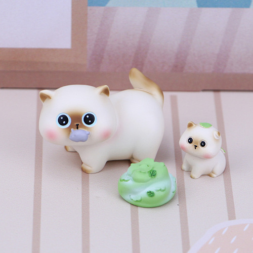 Doudin Little Siam Blind Box Daily Series Trendy Toy Figure Resin Doll Cat Ornament Student Children's Gift