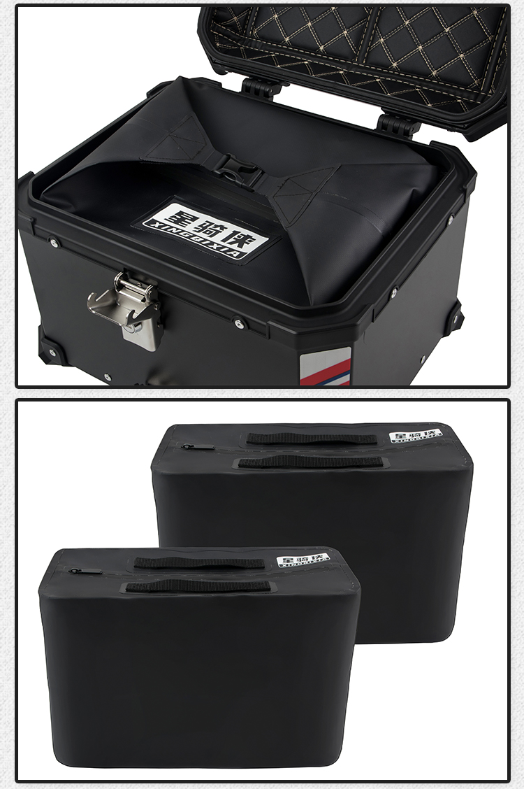 Star Rider 36L Motorcycle Tail Box Lining 45L Inner Cushion 65 Three Boxes Liner 55L Aluminum Alloy Trunk Bushing