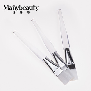 Spot Transparent Rod Facial Mask Brush Soft-Bristled Nylon Beauty Salon Single Cosmetics Application Tool Box Accessories