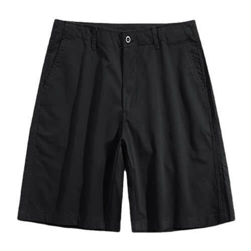 Shorts for summer outerwear, men's Japanese-style workwear, single-color, minimalist casual, five-needle pants, work pants, sporty men's pants