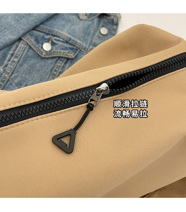 2025 summer new style simple and versatile university student solid color comfortable sports backpack shoulder bag men's lightweight crossbody bag women's