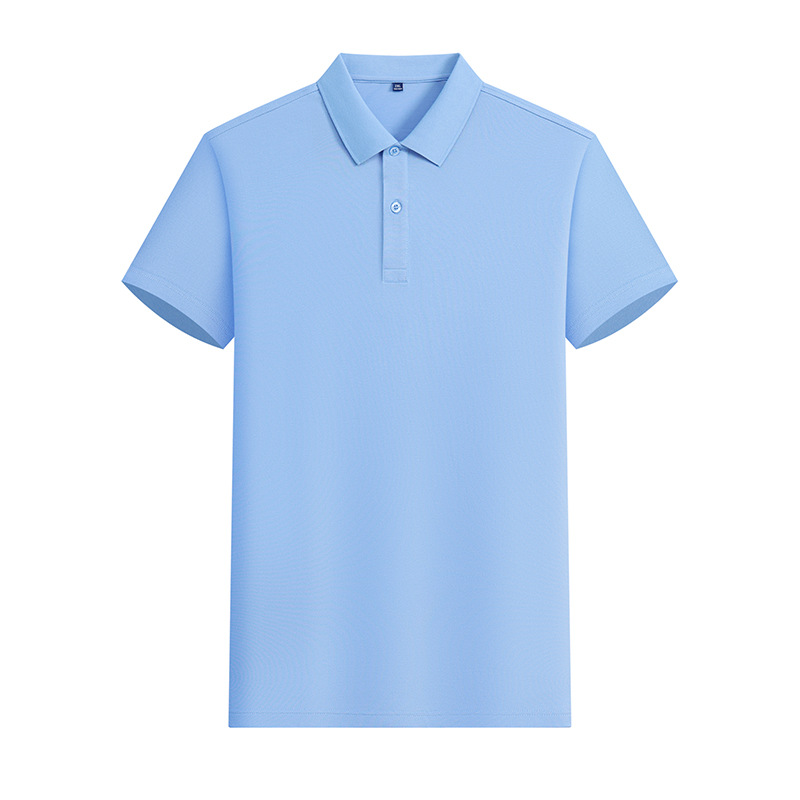 Camiseta POLO de color sólido CVC de 180g y 40 unidades con LOGO estampado, ropa de trabajo de manga corta, ropa de trabajo de verano hecha a medida, fabricante de ropa hecha a medida.