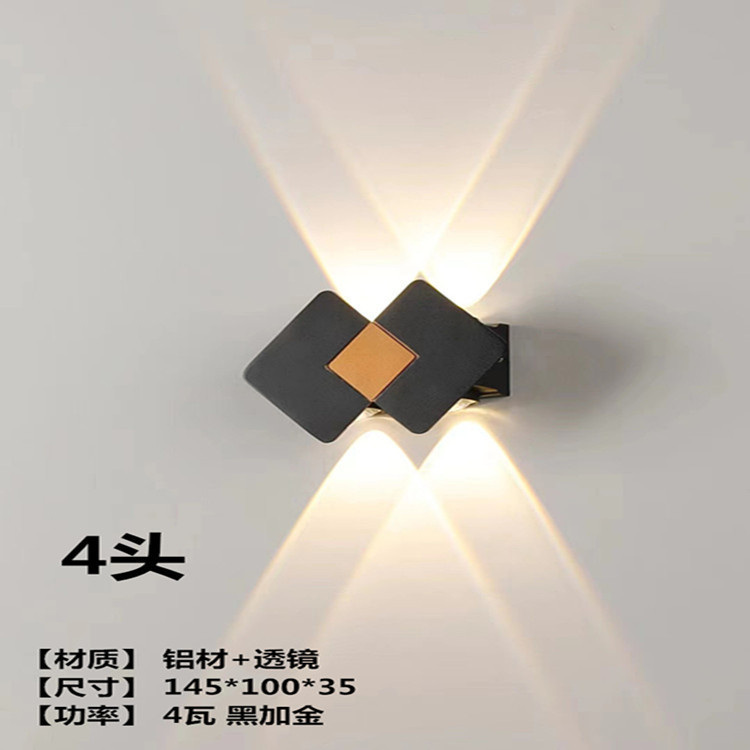 4 물 밤/4 W 블랙 + 골드