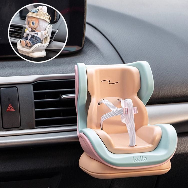Labubu おもちゃの安全シートエアコン吹き出し口かわいい車の装飾品ペンダント車の装飾安全シート|undefined