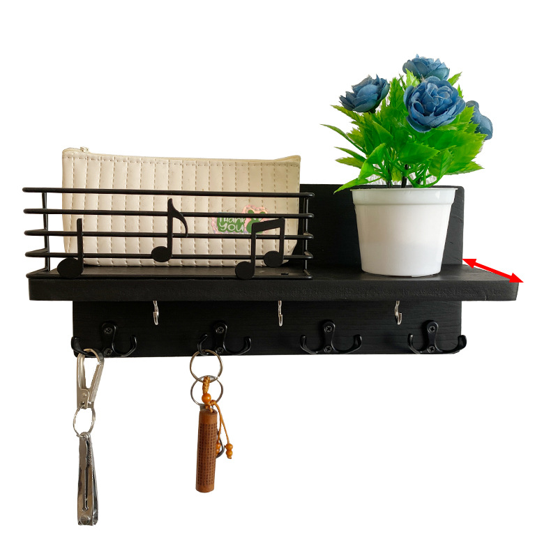 Amazon sala de estar colgante de madera pared colgante de pared estante de almacenamiento colgante de llaves de puerta de entrada marco de madera