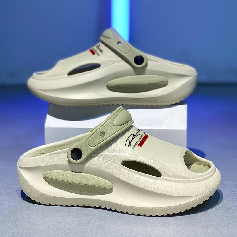 Pareja sandalias verano nuevo estilo un zapato dos zapatos de conducción casuales antideslizantes exteriores sandalias y zapatillas EVA para hombres y mujeres