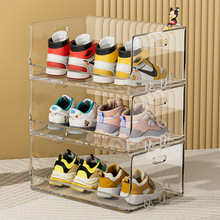 XQ儿童鞋架透明加厚多层鞋柜收纳盒多功能网红简易家用防尘收纳神
