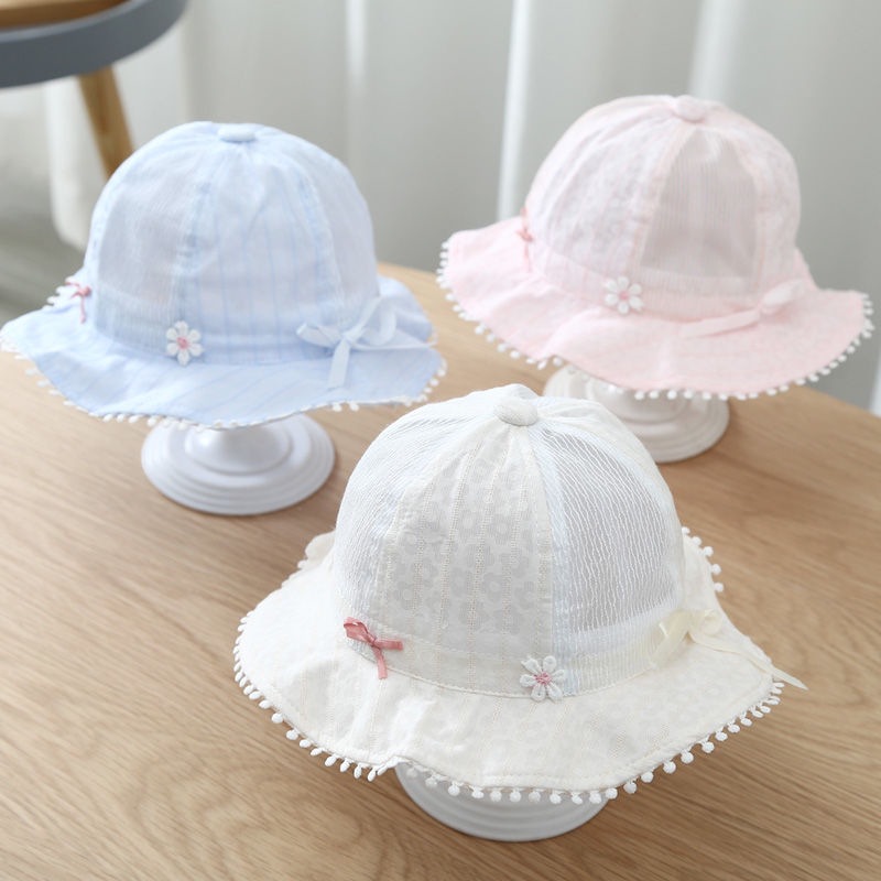 Summer thin breathable hat for early age girl's