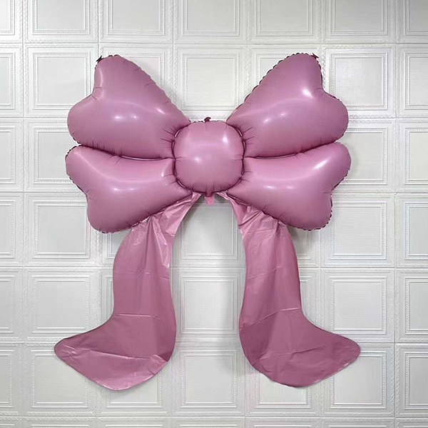 big matte balloon with bow