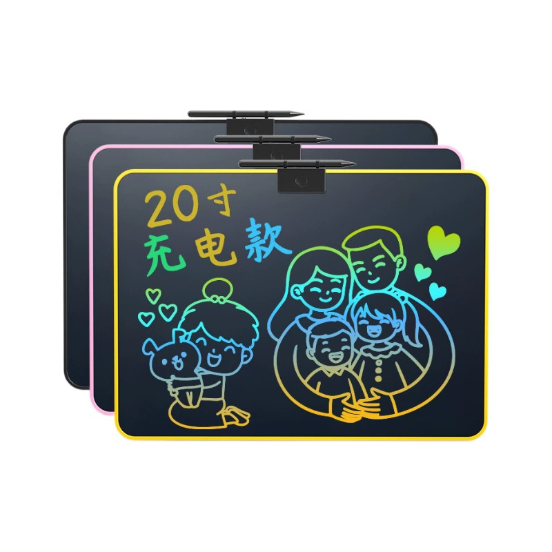 Children's crystal charging writing, drawing board for baby, 16inch