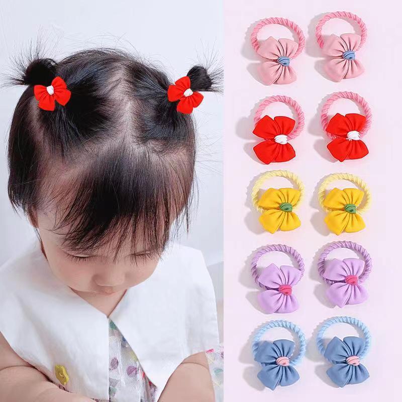 Bandas elásticas para el pelo para niñas, coleteros infantiles con dibujos animados, nuevo estilo 2025, coleteros para bebés que no dañan el cabello, accesorios para el cabello, coleteros con lazo, cuidado del cabello.