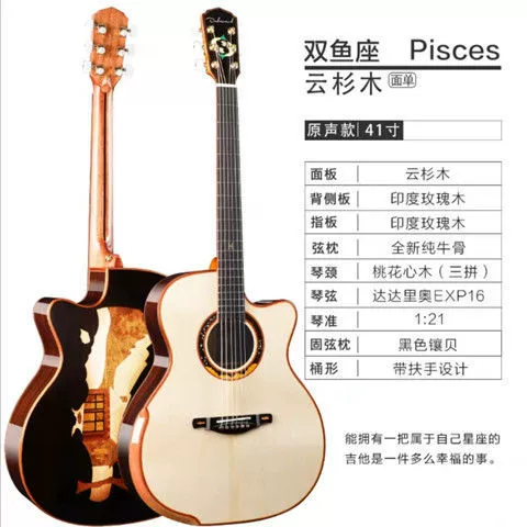 Guitar, zodiac signs handmade