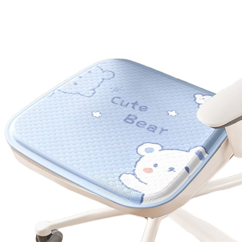 カーシートクッション、夏用冷却クッション、オフィス座り漫画シリコンアイスパッド、夏用通気性シートクッション、オールシーズンユニバーサル|undefined