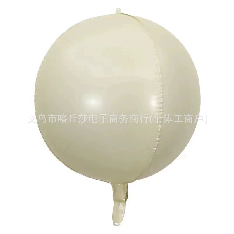 4d铝膜气球18寸22寸立体正圆形金色银色铝箔气球装饰布置厂家批发|undefined
