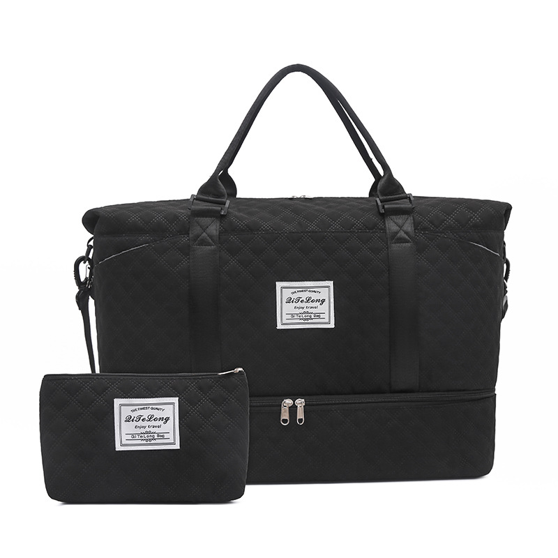 Bolsa de viaje de tres piezas Bolsa para niños y madre Versión coreana de Lingge Almacenamiento de salida de gran capacidad Bolsa de equipaje portátil Bolsa de deporte y fitness