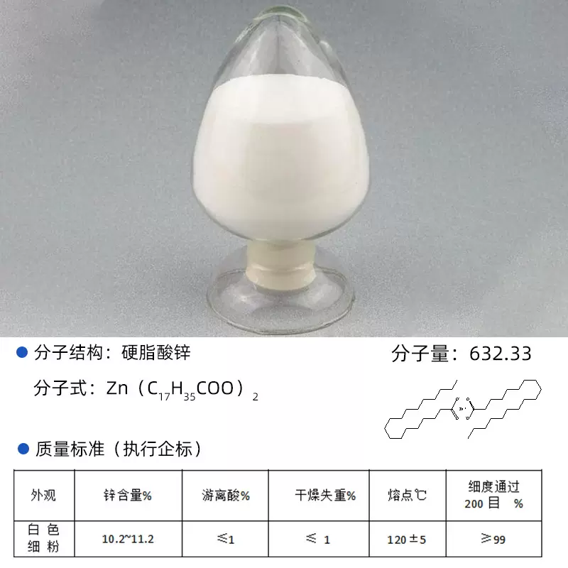 硬脂酸锌 硬脂酸橡胶润滑剂塑料脱模剂稳定剂促进剂硬脂酸锌定制